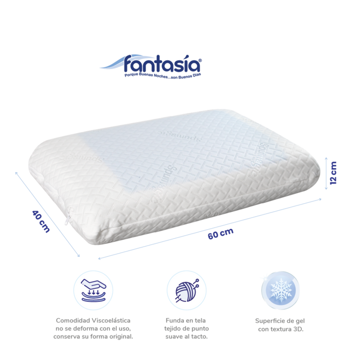 Almohada Spumagic classic gel marca Fantasia