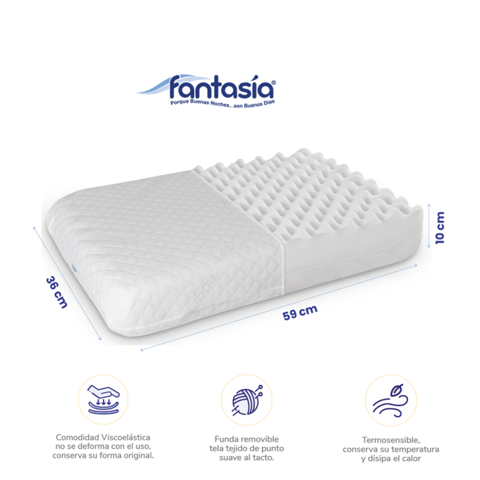 Almohada Spumagic hybrid plus marca Fantasia marca Fantasía