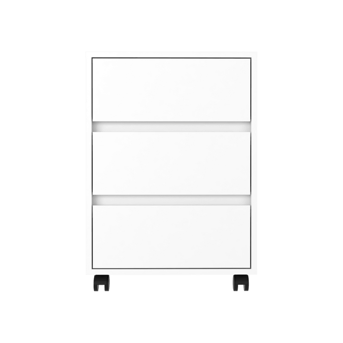 Archivador Kova, Blanco Duqueza, con Tres Cajones