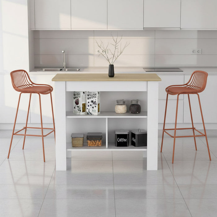 Silla para Bar Tulum, Color Terracota, Diseño Moderno