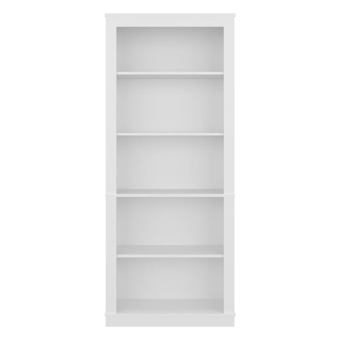 Biblioteca Clásica, Blanco, con Tres Entrepaños y de Fácil Instalación ZF