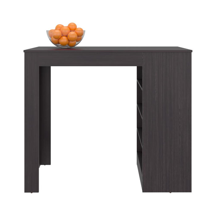 Barra Auxiliar de Cocina Greer, Wengue, con espacio para ubicar objetos de cocin ZF