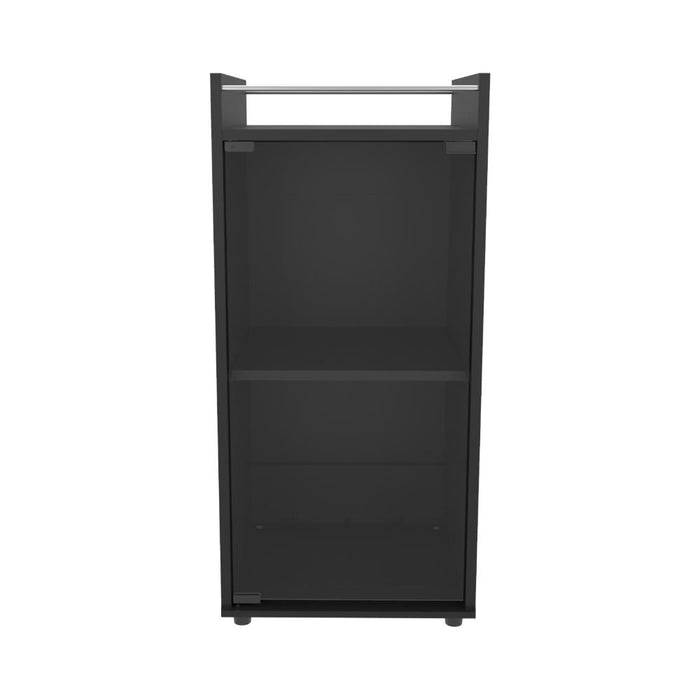 MiniBar Theba, Wengue, con espacio para botellas de vino y copas