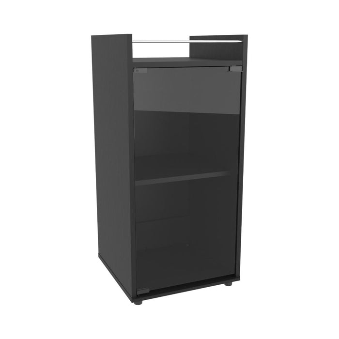 MiniBar Theba, Wengue, con espacio para botellas de vino y copas