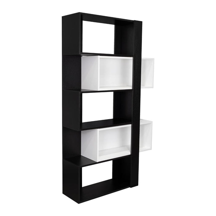 Biblioteca Ascher, Wengue y Blanco, con cinco entrepaños