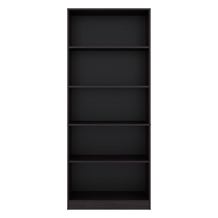 Biblioteca Básica, Wengue, con 4 Entrepaños para Objetos Decorativos y de Fácil Armado ZF