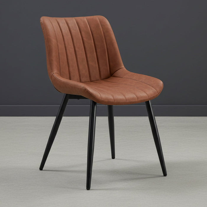 Set de 2 Sillas Nova, Color Marrón, Con espaldar y diseño Moderno