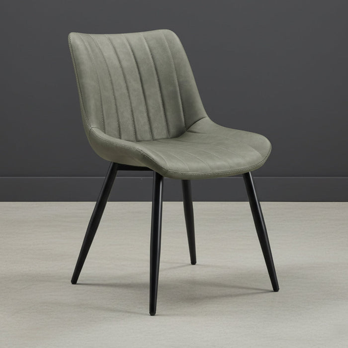 Set de 2 Sillas Nova, Color Verde, Con espaldar y diseño Moderno