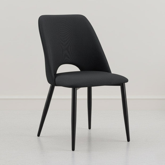 Set de 2 Sillas Urban, Color Negro, Con espaldar y diseño Moderno