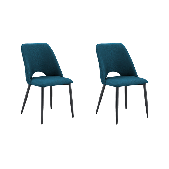 Set de 2 Sillas Urban, Color Azul, Con espaldar y diseño Moderno