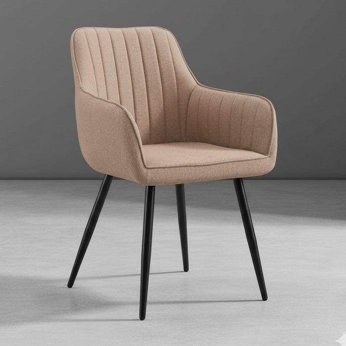 Set de 2 Sillas Neo, Color Marrón Oscuro, Con espaldar y diseño Moderno