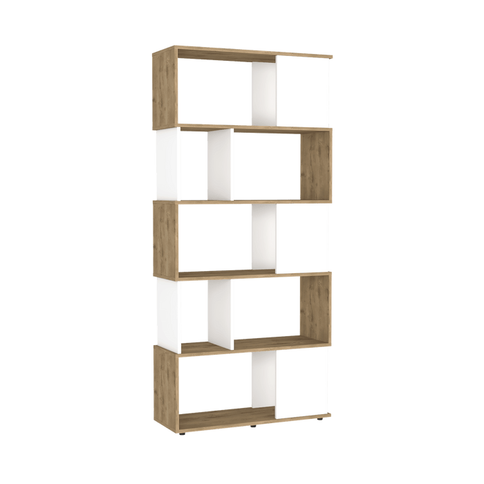 Biblioteca Noah, Macadamia y Blanco Vainilla, con Variedad de Entrepaños