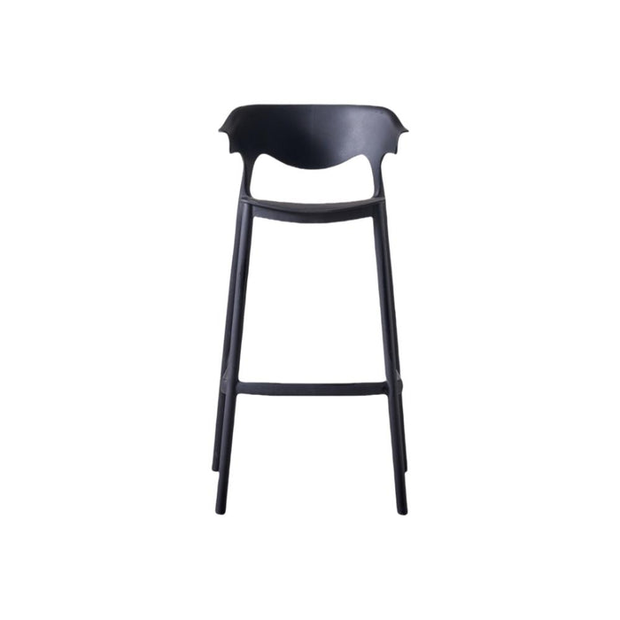 Silla para Bar Elena, Color Negro, Diseño Moderno