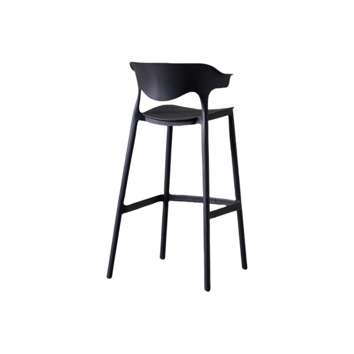 Silla para Bar Elena, Color Negro, Diseño Moderno