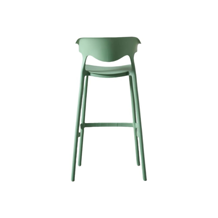 Silla para Bar Elena, Color Verde Oliva, Diseño Moderno