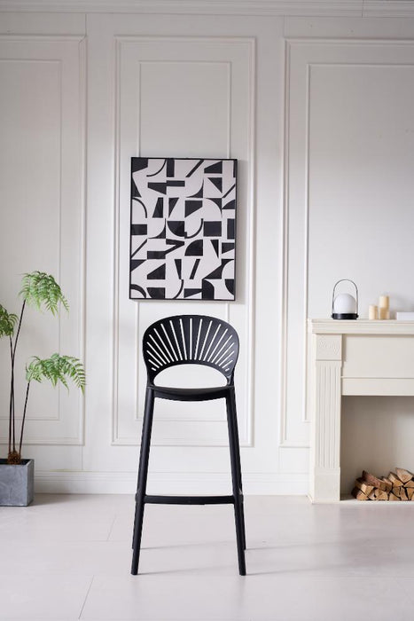 Silla para Bar Paraiso, Color Negro, Diseño moderno