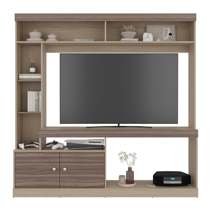 Mesa Para Tv Classic, Avellana y Cartagena, Para televisor de 55 pulgadas