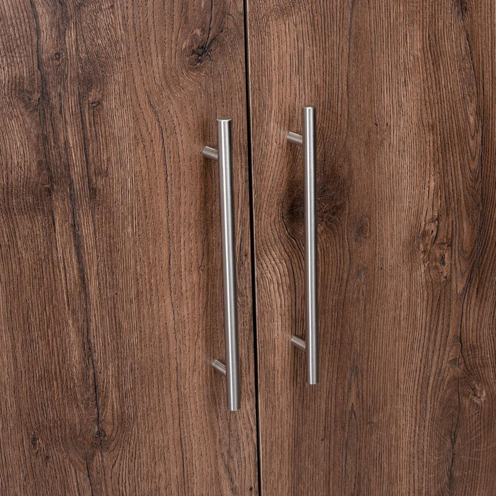 Closet Poche, Avellana, con Tres Cajones Organizadores y Tres Tubos Cromados