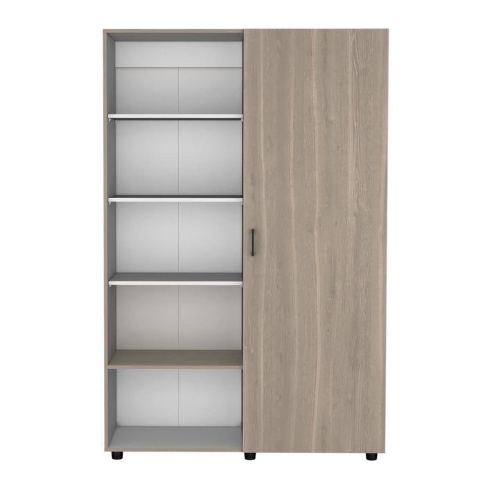 Closet Eco, Positano y Blanco, Pequeño Con Amplios Eespacios Para Guardar Ropa