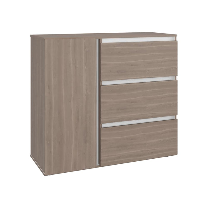 Organizador Niza, Positano y Blanco, con tres cajones y gran capacidad de almacenamiento