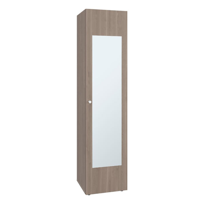Closet Alma, Bardolino Y Blanco, Con espejo, Una puerta abatible y variedad de entrepaños  ZF
