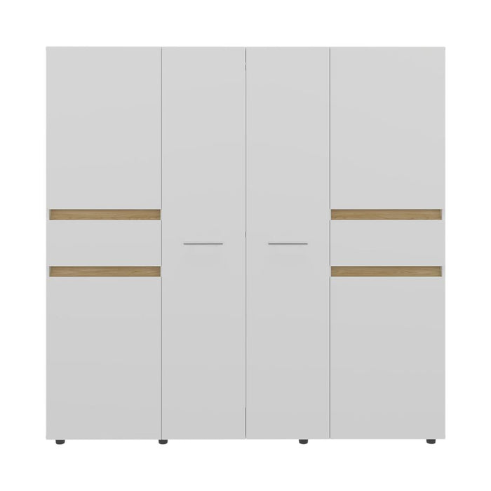 Closet Grande Imperial 200x200 Blanco y Fresno Europeo