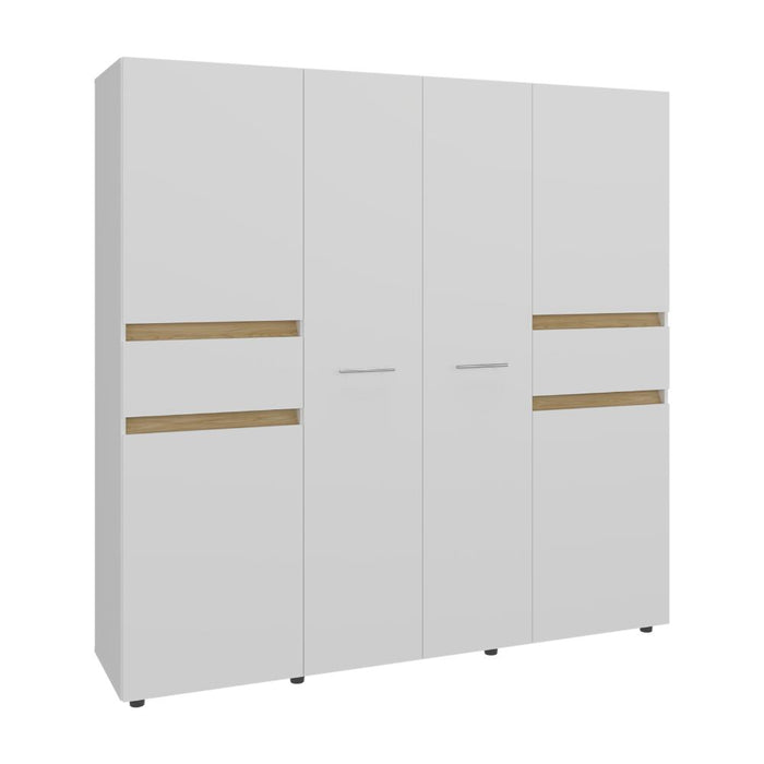 Closet Grande Imperial 200x200 Blanco y Fresno Europeo