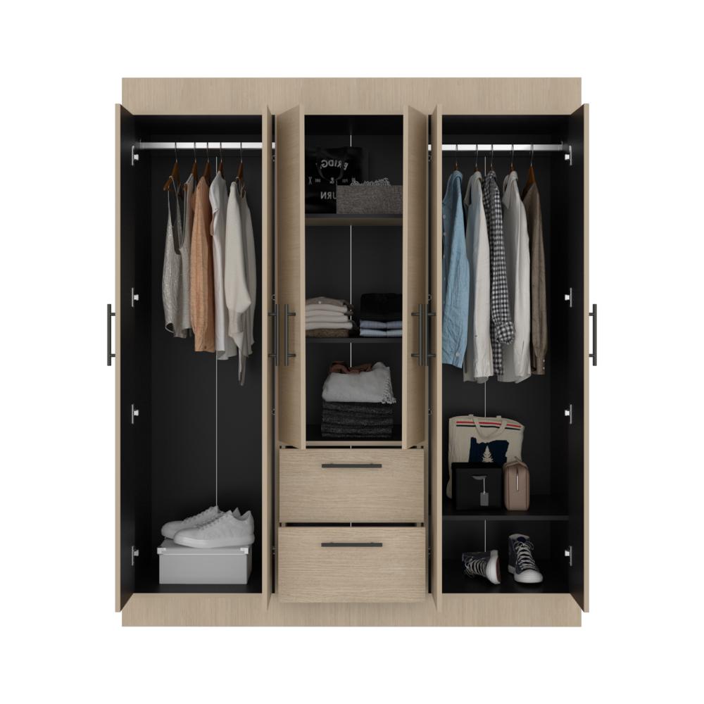 Closet Aura, Cartagena y Wengue, Con 6 Puertas y 2 Cajones