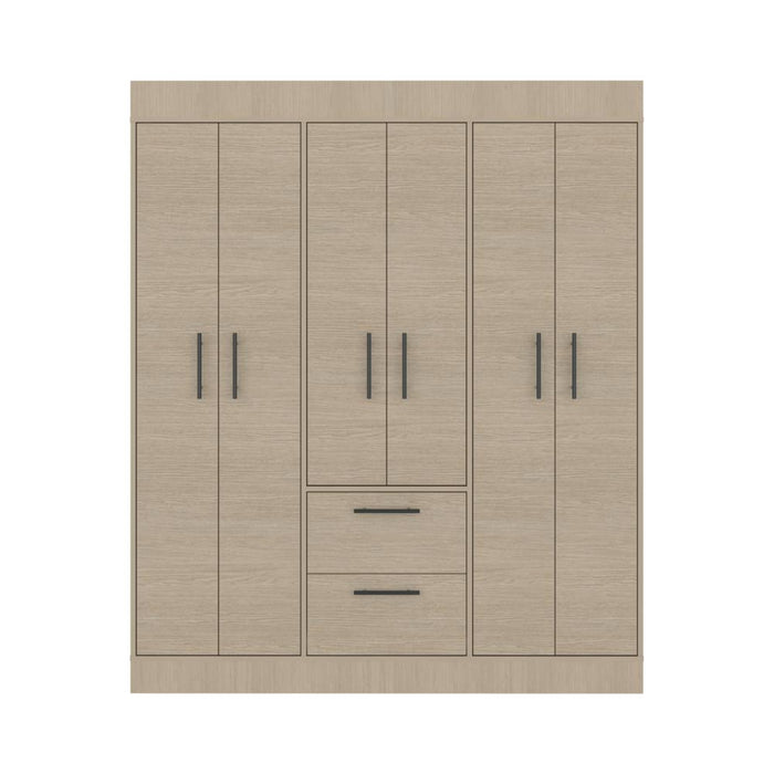 Closet Aura, Cartagena y Wengue, Con 6 Puertas y 2 Cajones