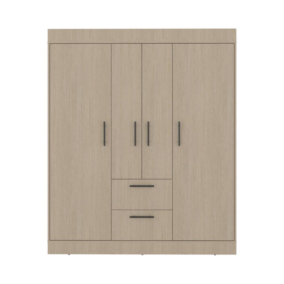 Closet Aura, Cartagena y Wengue, Con 4 Puertas y 2 Cajones - Madecentro