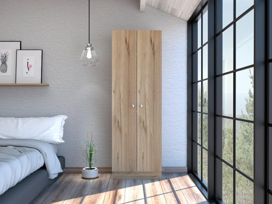 Closet Ainara, Fresno Europeo y Blanco, Con Cinco Entrepaños
