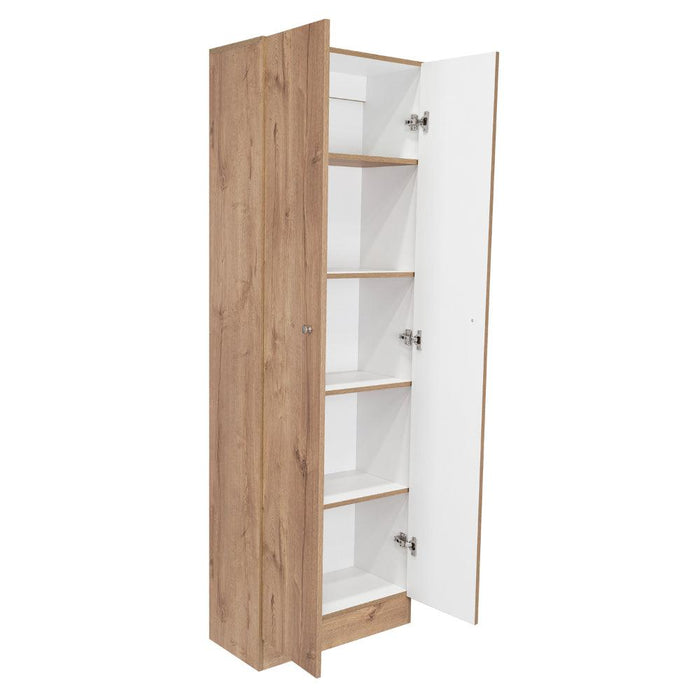 Closet Ainara, Fresno Europeo y Blanco, Con Cinco Entrepaños