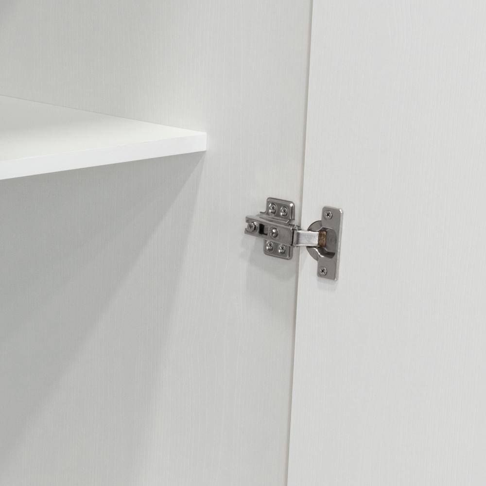 Closet Tera, Café Claro y Blanco Vainilla, Dos Puertas Abatibles y Dos Tubos Cromados
