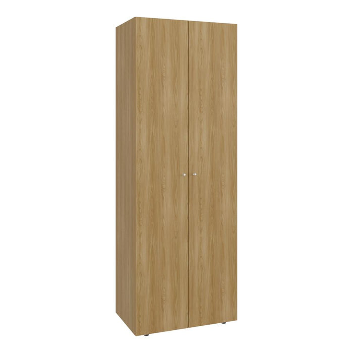 Closet Beico, Fresno Europeo y Blanco Duqueza, Con Dos Puertas Abatibles y Un TuboCromado
