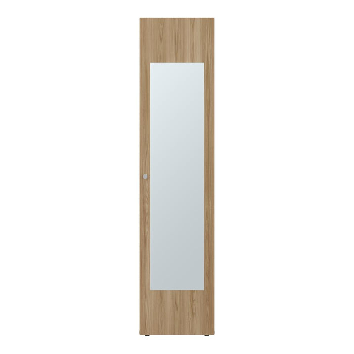 Closet Alma, Fresno Europeo Y Blanco, Con Espejo, una puerta abatible variedad de entrepaños ZF