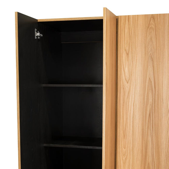 Closet Barin 120, Fresno Europeo y Wengue, Con Cajones De Gran Capacidad Para Su Almacenamiento