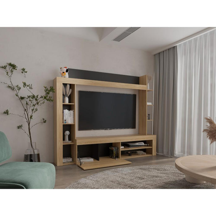 Centro de Entretenimiento Sensi, Fresno Europeo y Wengue, tiene capacidad para tv hasta de 75"