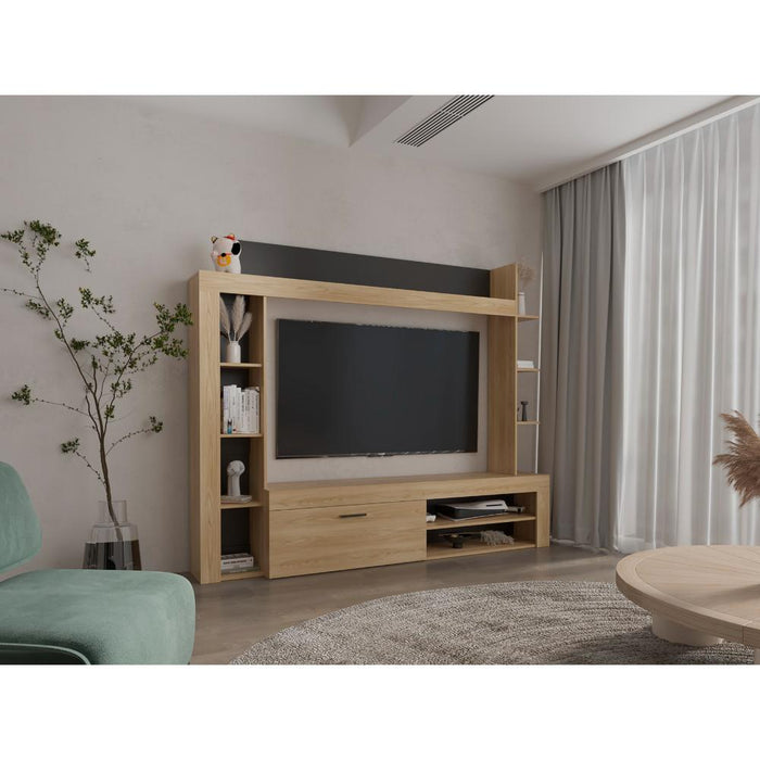 Centro de Entretenimiento Sensi, Fresno Europeo y Wengue, tiene capacidad para tv hasta de 75"