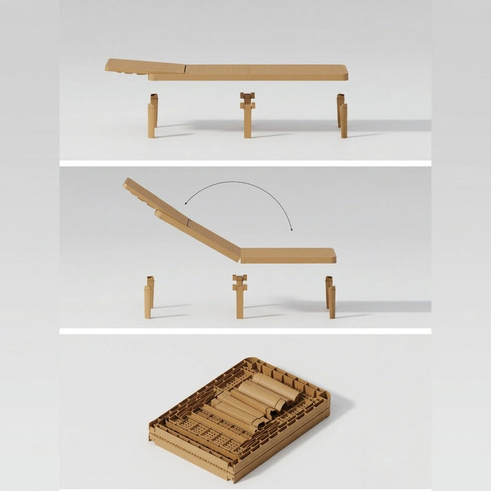 Cama Asoleadora Delhi, Amarillo, Diseño Minimalista