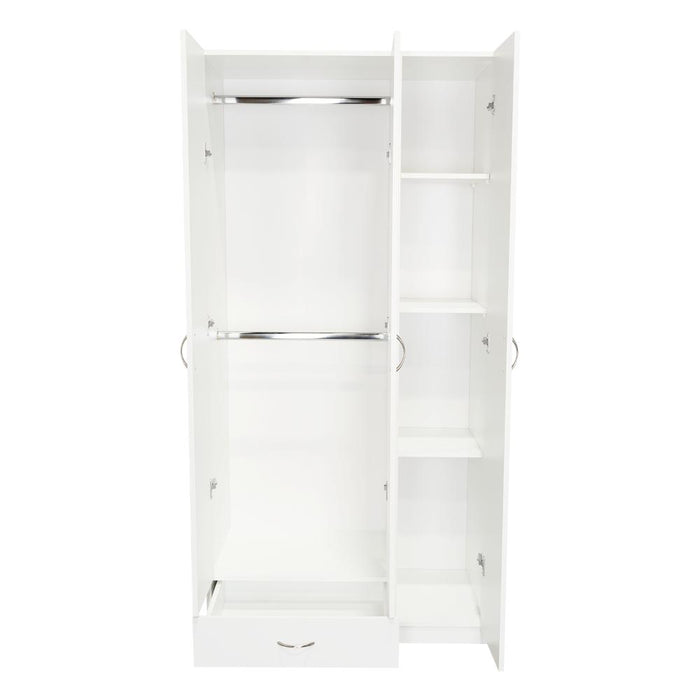 Closet Viltex, Blanco, Con Un Cajon, Amplios Espacio Para Ropa