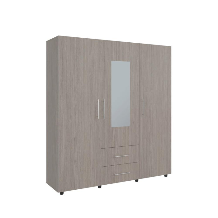 Closet Grays, Positano y Blanco, Puerta Con Espejo