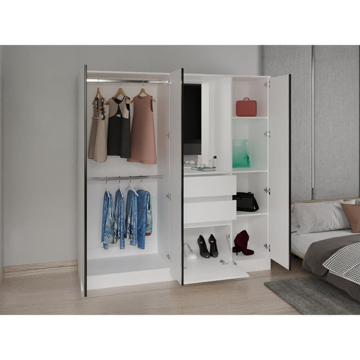 Closet Mouren 177, Blando Duqueza, con Zapaterio Inferior De Puerta Abatible ZF