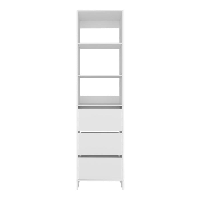 Closet  Eco, Kronos Blanco, Con tres entrepaños y tres cajones amplios para organizar ropa ZF