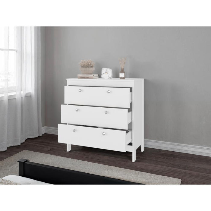 Organizador Newcastle, Blanco, Con tres cajones  ZF