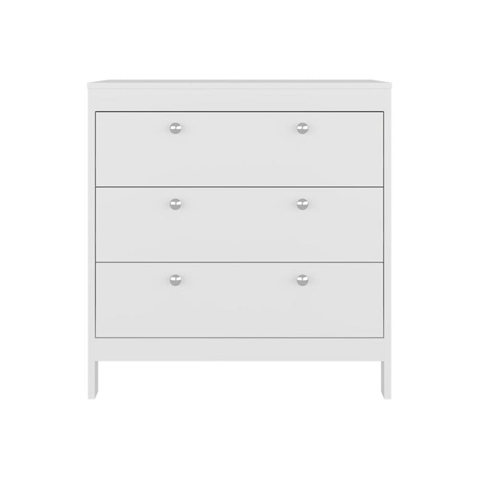 Organizador Newcastle, Blanco, Con tres cajones  ZF