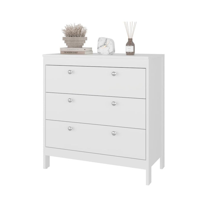 Organizador Newcastle, Blanco, Con tres cajones  ZF