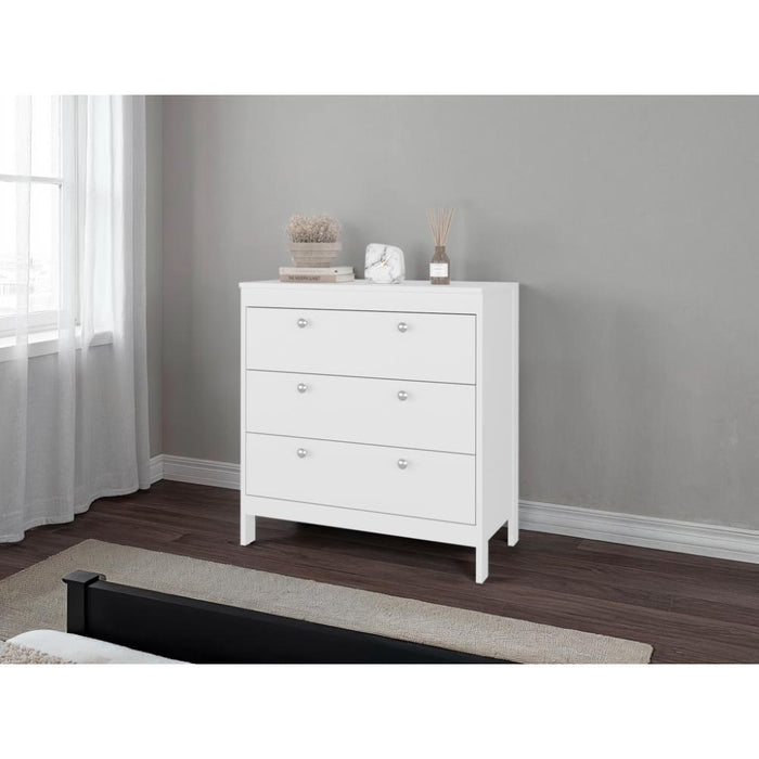 Organizador Newcastle, Blanco, Con tres cajones  ZF