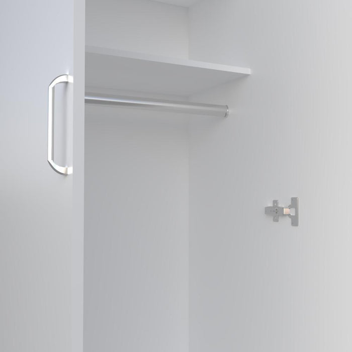 Closet Rayo, Blanco, con dos puertas y tubo en su interior