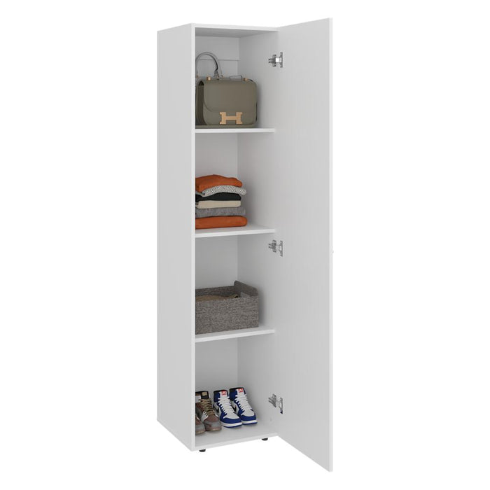 Closet Alma, Kronos Blanco, Diseño moderno con entrepaños y puerta ZF