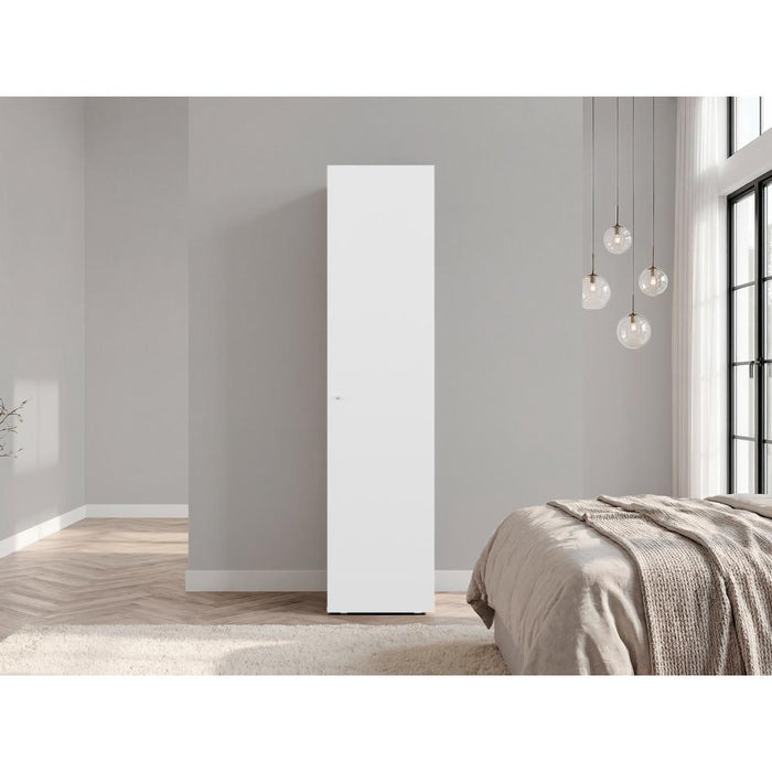 Closet Alma, Kronos Blanco, Diseño moderno con entrepaños y puerta ZF